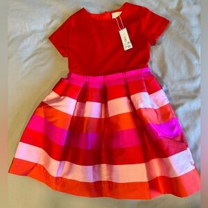 JACADI red pink dress size 8 y brand new